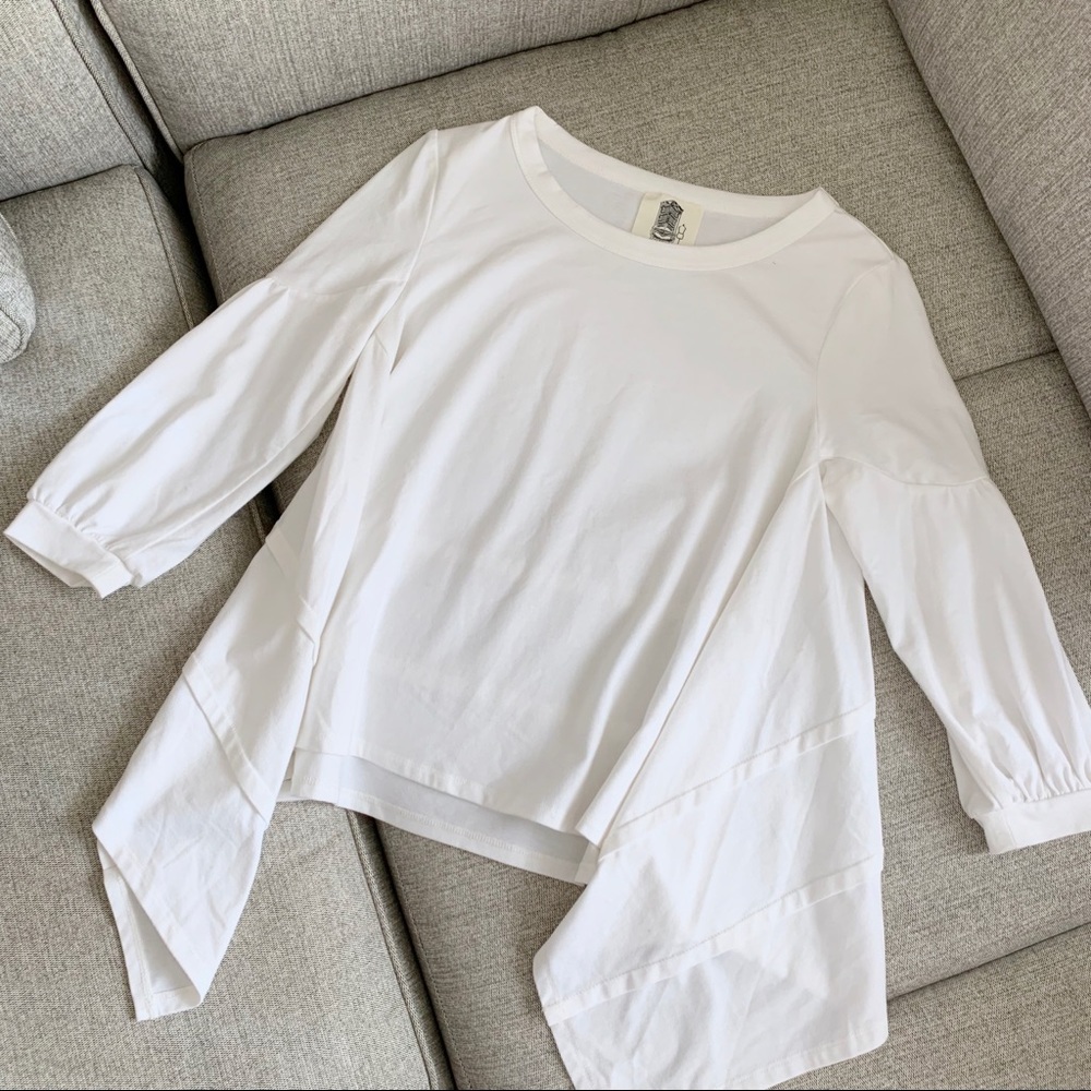 Anthropologie petite cotton top